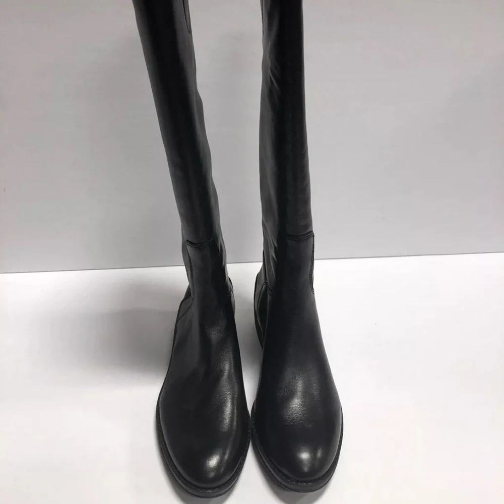 Sam Edelman Women’s Penny, Black Leather Boots, Size 5M